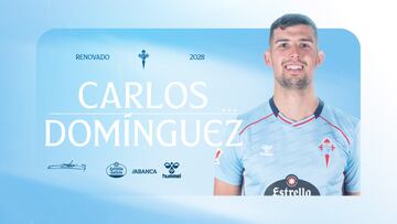 Anuncio de renovación de Carlos Domínguez con el Celta hasta el 2028.