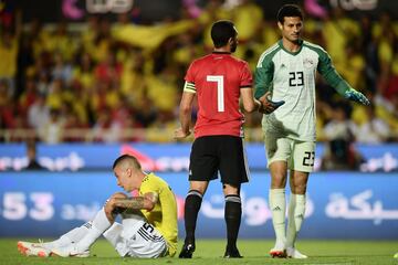 La Selección Colombia enfrentó a Egipto en el estadio Atleti Azurri d'Italia, cancha del Atalanta de Bérgamo, en partido preparatorio de cara al Mundial de Rusia 2018, en el que la 'tricolor' debutará el 19 de junio frente a Japón en Saransk.