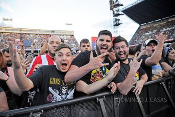 Los seguidores del grupo californiano llenaron el Calderón.