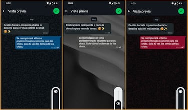 Muchos no lo saben, pero WhatsApp permite cambiar el verde de los mensajes por todo tipo de colores: azul, morado, naranja, blanco…