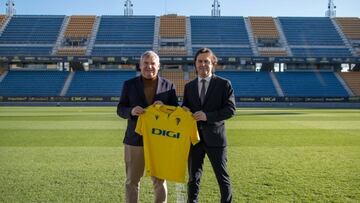 El Cádiz cambia de patrocinador: llega DIGI a la camiseta amarilla