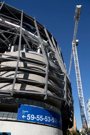 Así avanzan las obras del Santiago Bernabéu