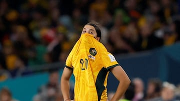 Sam Kerr , tras perder la semifinal ante Inglaterra.