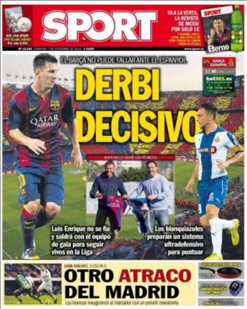 Portadas de la prensa deportiva