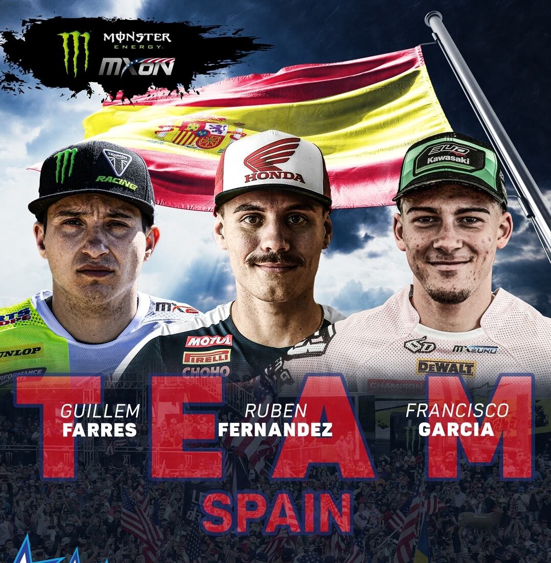 El equipo de España para el Motocross de las Naciones 2025.