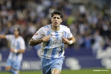 Antoñito Cordero, celebrando su gol al CD Eldense.