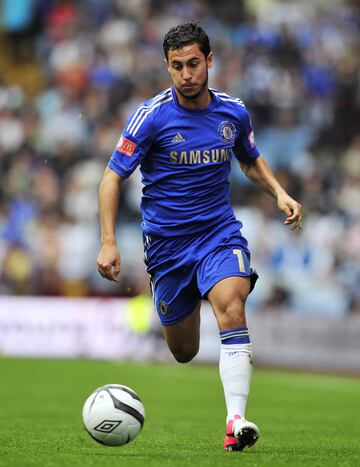 El 12 de agosto de 2012, Hazard hizo su debut para el Chelsea contra el Manchester City 
