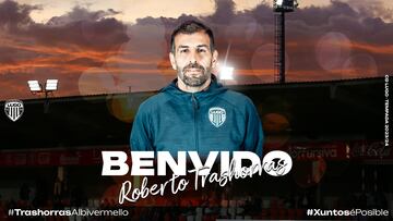 Roberto Trashorras, nuevo entrenador del Lugo.