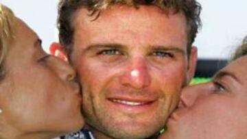 <B>EN EL PODIO.</B> El italiano ya se ha convertido en un asiduo en visitar el podio de la Vuelta.