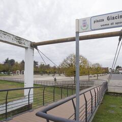 Piazza Facchetti, honores al mito en Cesano Maderno