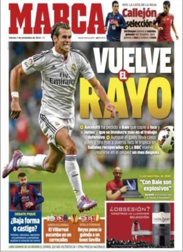 Portadas de la prensa deportiva