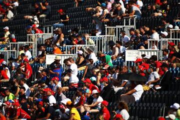 Aficionados en las gradas del circuito de Sochi, el pasado viernes.