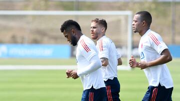 Primer entrenamiento de la Selección Colombia con cuatro jugadores en Barranquilla antes del cierre de Eliminatorias.