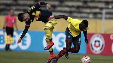 Colombia perdió ante Ecuador.
