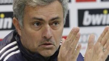 El técnico del Real Madrid, en rueda de prensa.