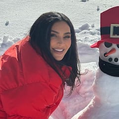 Polémica por la forma de esquiar de Kim Kardashian, una de las reinas de Instagram