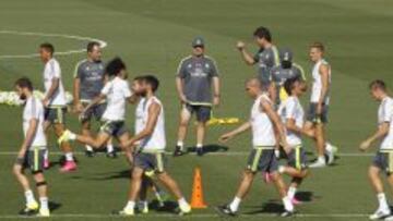 Entrenamiento del Real Madrid.