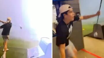 Se ponen a jugar al golf en una tormenta eléctrica y pasa esto: jamás olvidarán lo que vieron