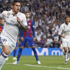 James le marca por primera vez al Barcelona pero no alcanza