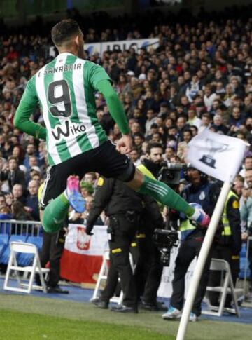 0-1. Sanabria celebró el primer tanto.