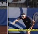 Llegó el partido de tenis de Joaquín: ¡sorprendió a todos!