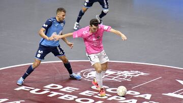 Imagen del partido de semifinales de Copa del Rey entre Movistar Inter y Viña Albali Valdepeñas.