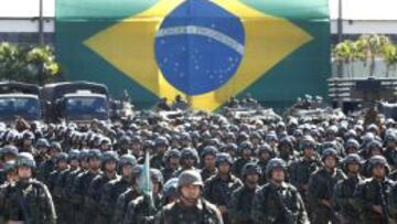PREPARADOS. Brasil movivlizará al ejército para garantizar la seguridad del evento.