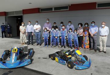 Sus Majestades los Reyes don Felipe VI y doña Letizia visitarón el Museo de Fernando Alonso.