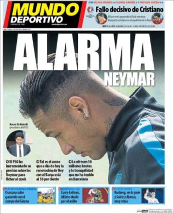 Portadas de la prensa mundial