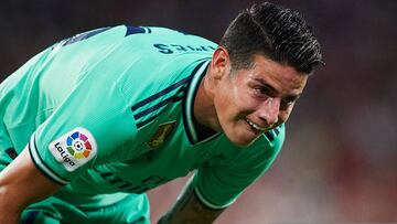 James Rodríguez en partido ante Mallorca