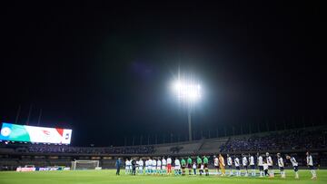 Protocolo during the 8th round match between Cruz Azul and Queretaro as part of the Liga BBVA MX, Torneo Clausura 2025 at Olimpico Universitario Stadium, on February 23, 2025 in Mexico City, Mexico.