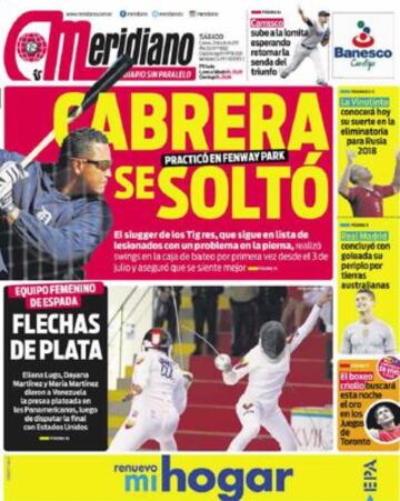 Portadas de la prensa deportiva