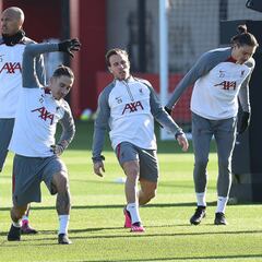 Arthur Melo returns to full training with Liverpool