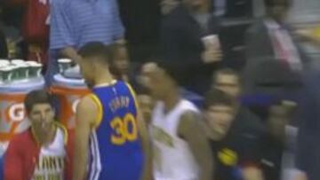 Curry enfadó a los Hawks con su 'bailecito' tras uno de sus triples
