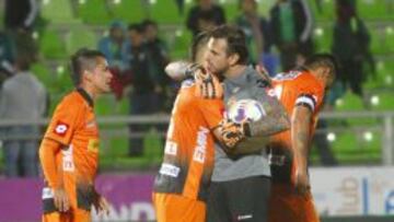 Jugadores de Cobreloa celebrando uno de sus triunfos