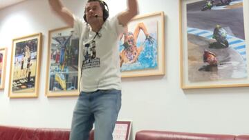 Roncero, desatado en el gol de Rodrygo