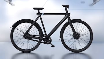 Imagen final del anuncio de la bicicleta urbana eléctrica S3 de Vanmoof que Francia ha censurado por desacreditar al sector del automóvil.
