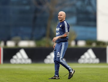 El entrenamiento de la Selección en Ezeiza, en imágenes