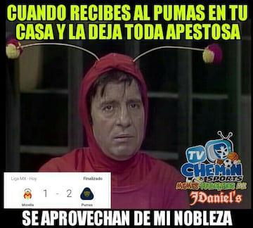 Los 14 mejores memes que también colocan a Pumas como líder