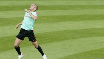 Pepe no se entrenó con el equipo de cara al partido contra Gales.