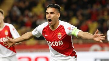Soccer Football - Ligue 1 - AS Monaco vs Bordeaux - Stade Louis II, Monaco - March 9, 2019 AS Monaco's Radamel Falcao celebrates scoring their first goal REUTERS/Eric Gaillard