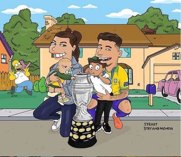 Figuras del fútbol mundial echas al estilo de Los Simpsons