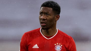 David Alaba, defensa del Bayern M&uacute;nich, en el reciente partido de la Bundesliga contra el Friburgo.