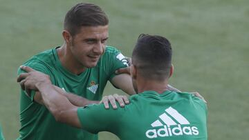 Joaquin, en un entrenamiento.