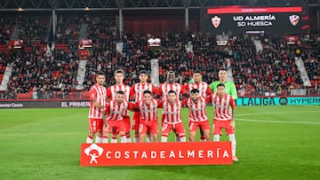 El once del Almería ante el Huesca.