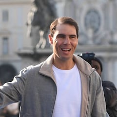 Primer viaje de Rafael Nadal jr. con sus padres a un torneo