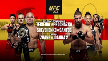 Cartel del UFC 275.