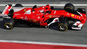 Raikkonen vol&oacute; con el Ferrari. 