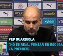 Guardiola sorprende y se da por vencido en la Premier