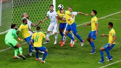 Argentina 0-2 Brasil: goles, resumen y resultado